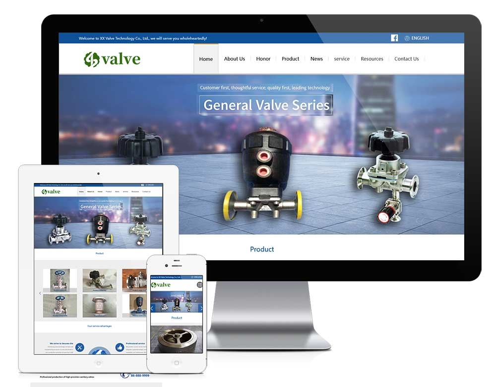 外贸询盘版机械设备自适应模板z1010（机械阀门）