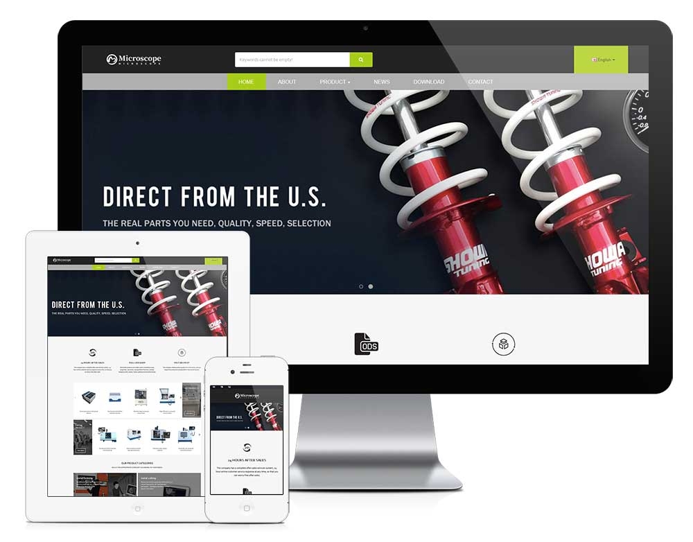 外贸询盘版机械设备自适应模板z931（数控设备）