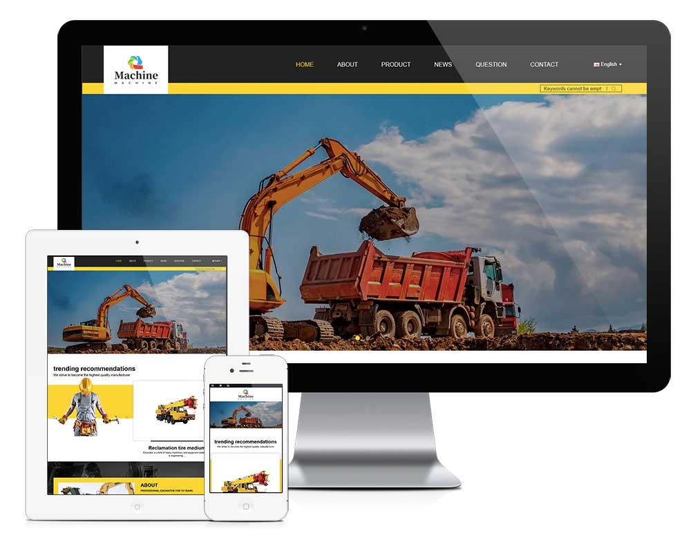 外贸询盘版机械设备自适应模板z939（重工机械）