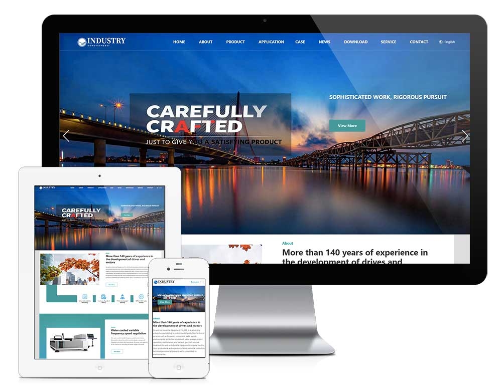 外贸询盘版机械设备自适应模板z954（工业设备）