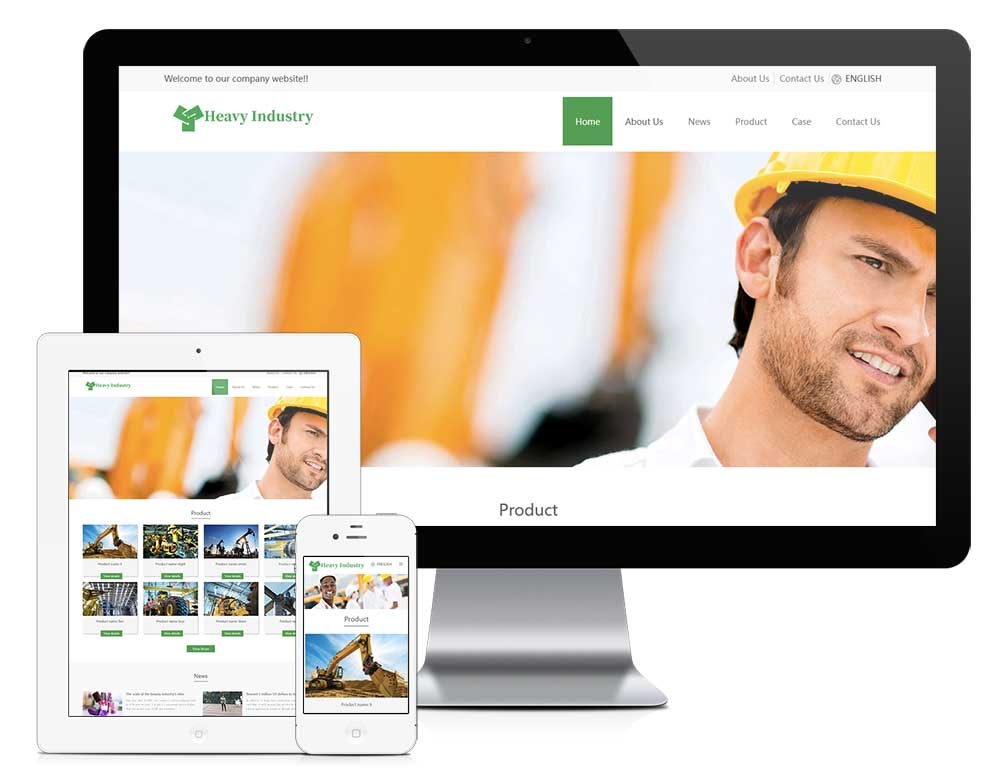 外贸询盘版机械设备自适应模板z1056（重工机械）