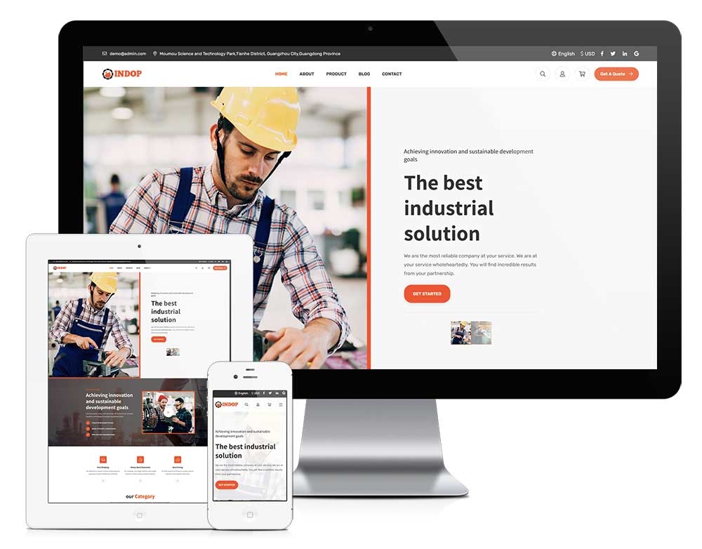 外贸商城版机械设备自适应模板z1075（机械工具）