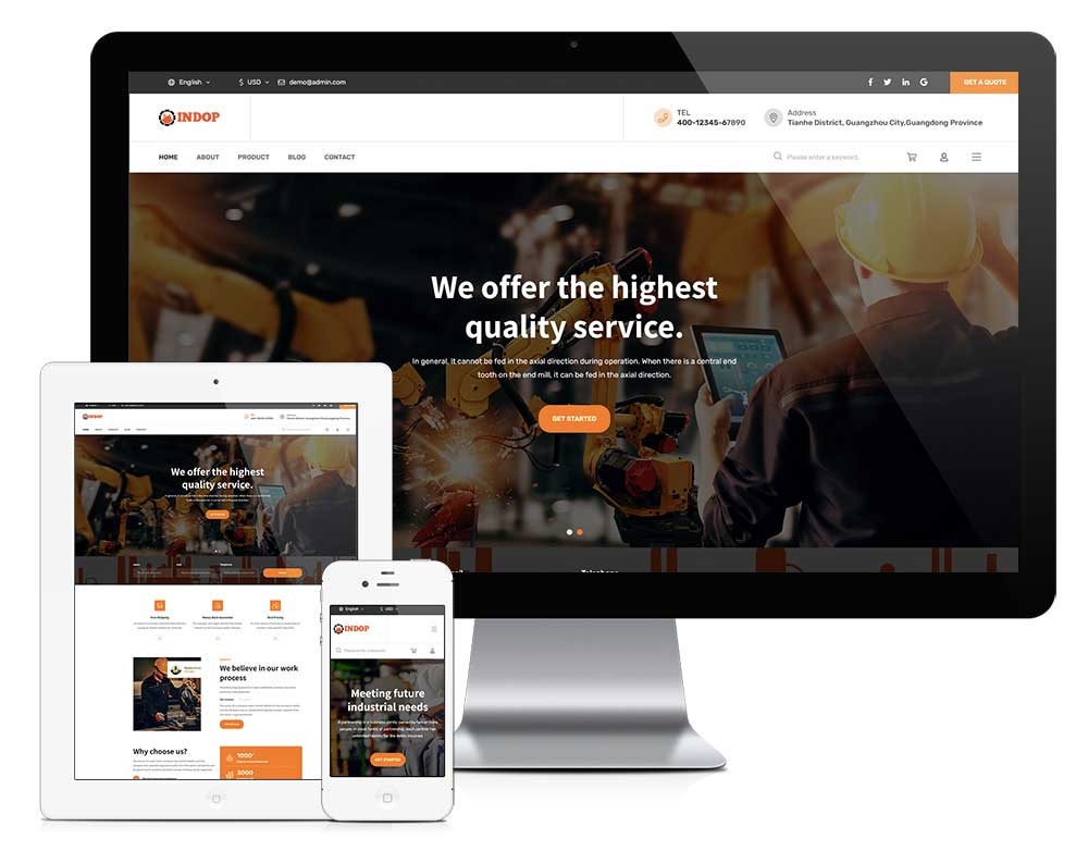 外贸商城版机械设备自适应模板z1076（切割打磨机）