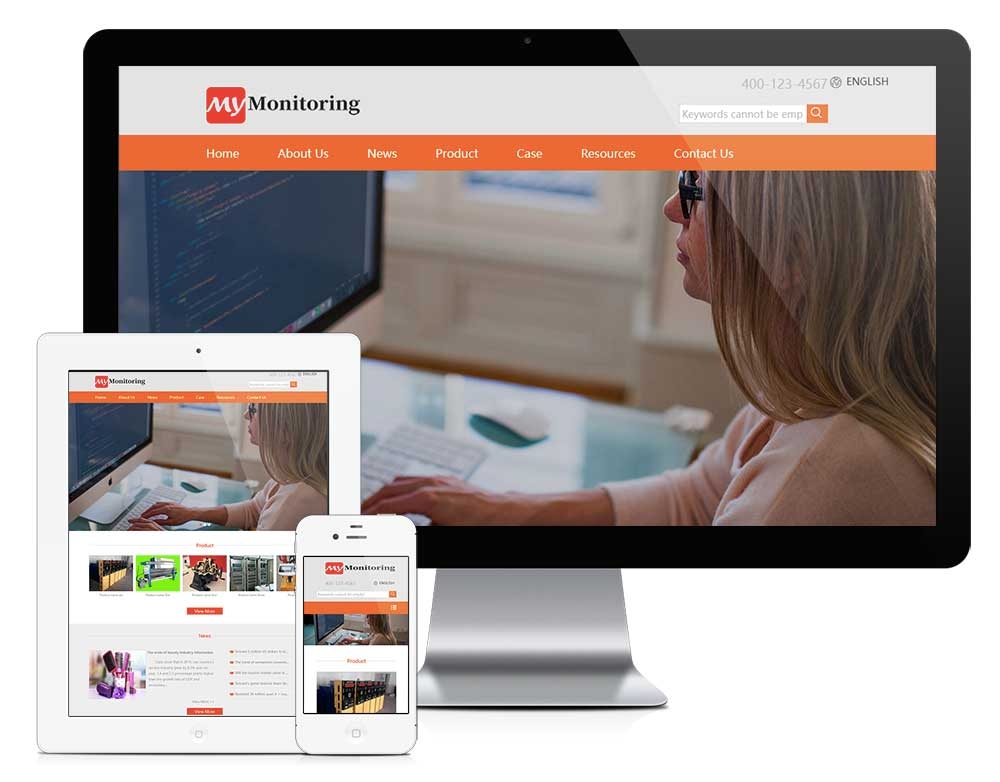 响应式询盘版视频监控电子产品网站模板 z1059（电子产品）