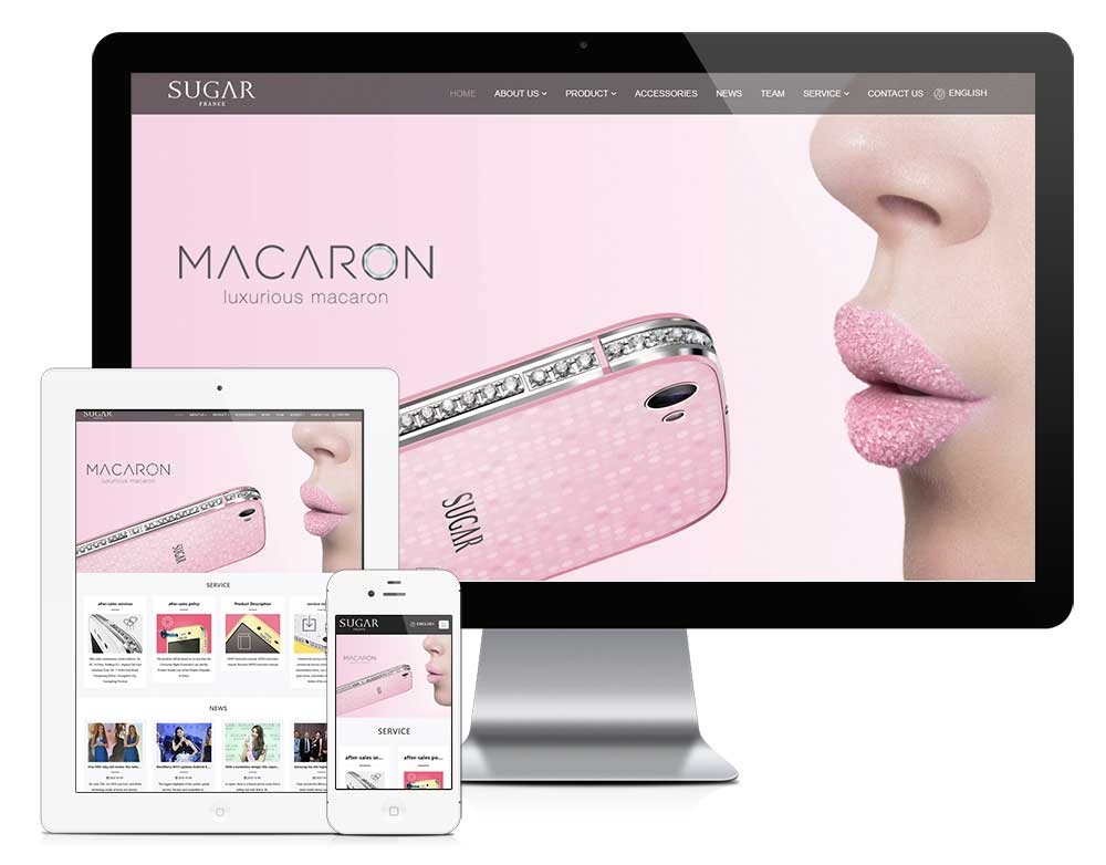 响应式询盘版手机配件3C数码网站模板 z1061（手机配件）