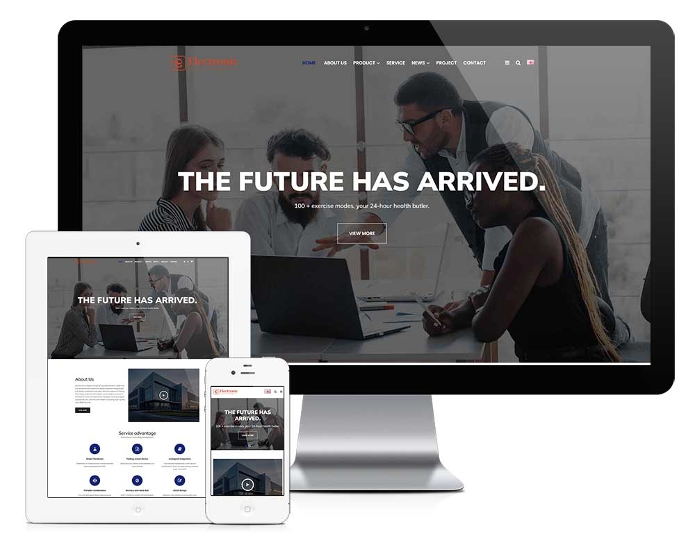 响应式询盘版电子数码网站模板 z1088（电子数码）