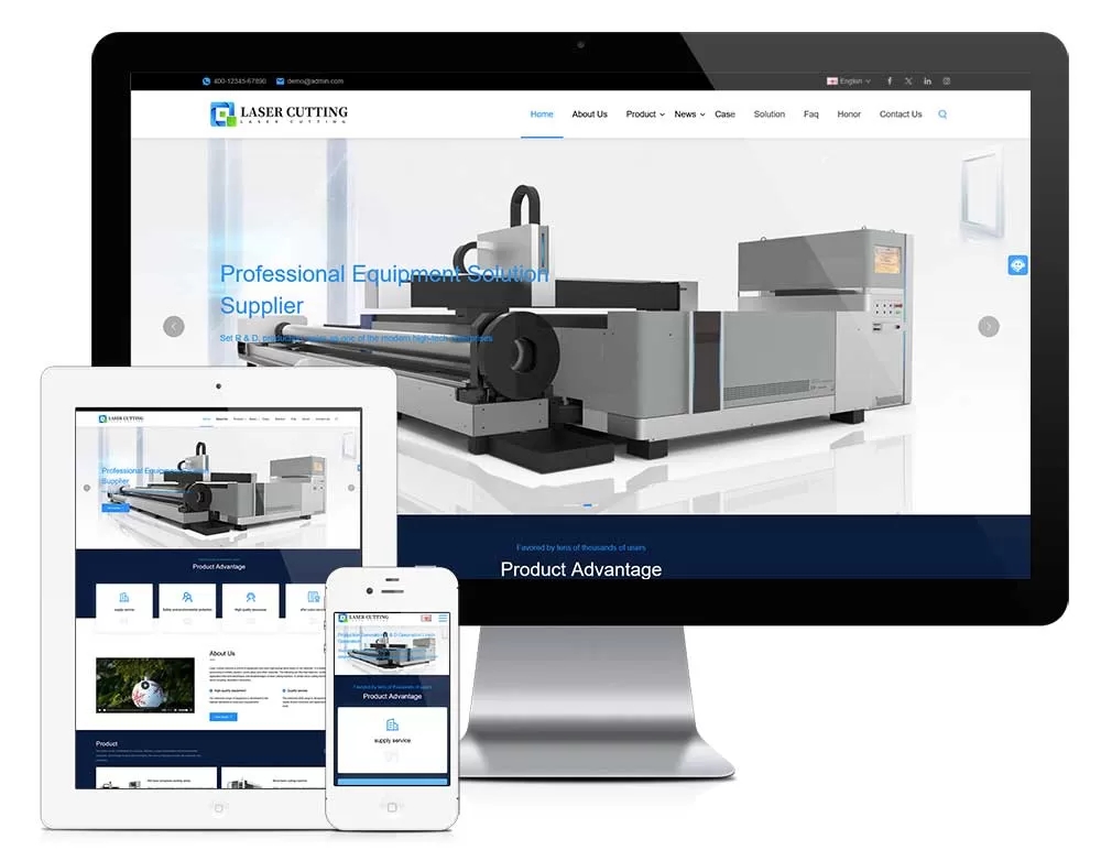 外贸商城版机械设备自适应模板 z772（机械设备）