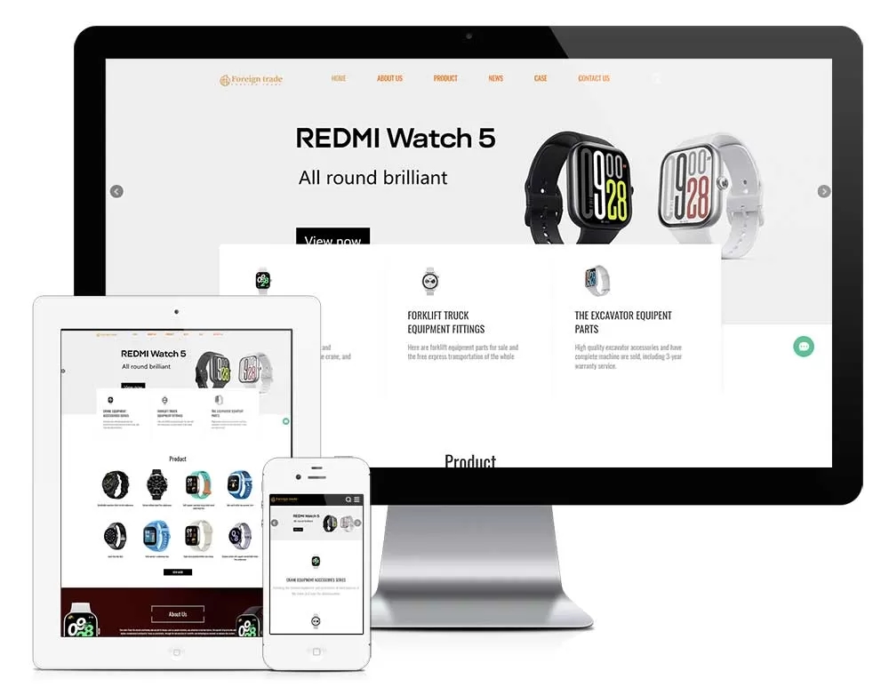 响应式电子数码智能穿戴网站模板 z708（电子数码）